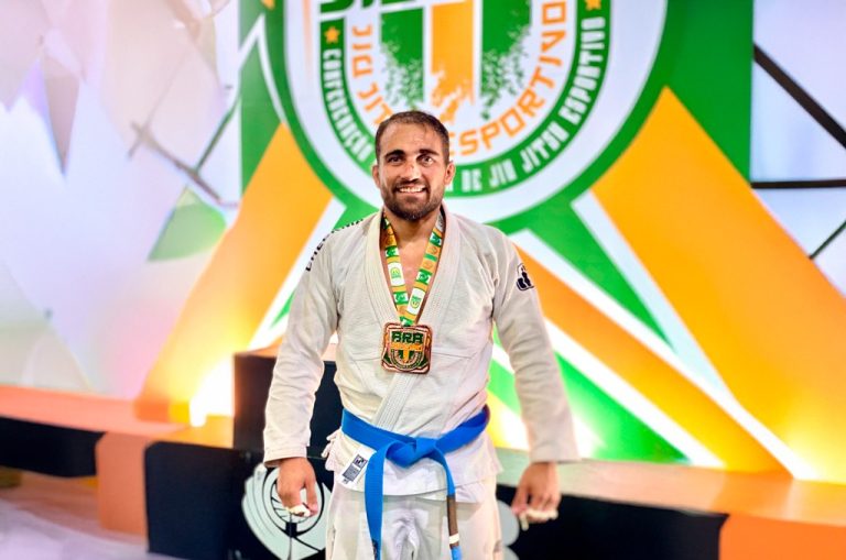 Auditor fiscal Gustavo Viana conquista bronze no Campeonato Brasileiro de Jiu-Jitsu